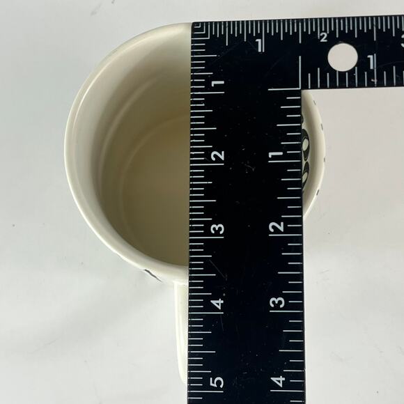 Stoneware Black White Coffee Mug BOO! Halloween Stitches Stripes Threshold 16oz - Picture 8 of 12